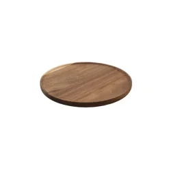 Acacia Wood Round Serving Tray Brown (25cmDx1.5cmH)