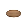 Acacia Wood Round Serving Tray Brown (20cmDx1.5cmH)