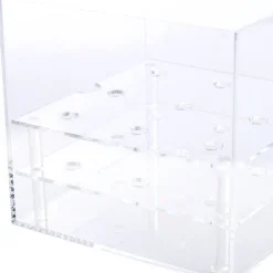 Acrylic 9 Head Rose Display Box with Lid (16x15cm)