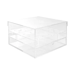 Acrylic 25 Rose Head Display Box with Drawer (25x25x15cmH)