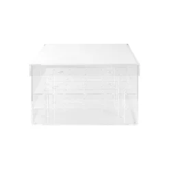 Acrylic 25 Rose Head Display Box with Lid (25x25x15cmH)