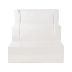 Acrylic 3 Tier Display Stand Clear (40x36.2x36.2cm)