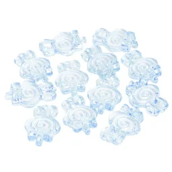 Acrylic Charms Lollypop Ornament Pack 12 Blue (57x39mm)