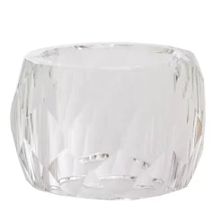 Acrylic Crystal Napkin Ring Pack 2 Clear (3.8cmD)