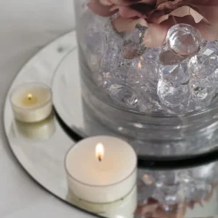 Acrylic Diamond Scatters 29mmD Medium Clear (400g Jar)