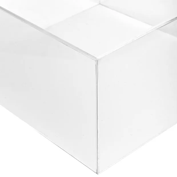 Acrylic Hamper and Gift Box Square Clear Set 2 (25x15Hcm)