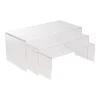 Acrylic Riser Rectangle Set 3 5mm Clear (20cmWx45cmLx18cmH)