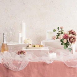 Acrylic Riser Rectangle Set 3 5mm White (20cmWx45cmLx18cmH)