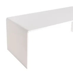 Acrylic Riser Rectangle Set 3 5mm White (20cmWx45cmLx18cmH)