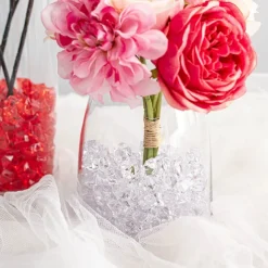 Acrylic Rock Crystal Scatters 15x25mm Clear (400g Jar)