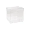 Acrylic Single Rose Display Bomboniere Box (9x9x9Hcm)