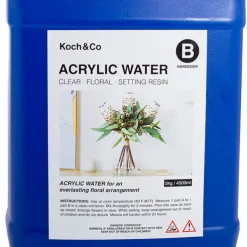 Acrylic Water 2 Part Clear Floral Setting Resin Kit Bulk 9L