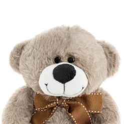 Alec Bear with Bow Brown (19cmST)