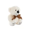 Alec Bear with Bow White (19cmST)
