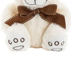 Alec Bear with Bow White (19cmST)