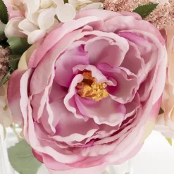 Alice Flower Arrangement w Resin Water Soft Pink (23x33cmH)