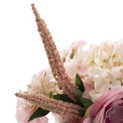 Alice Flower Arrangement w Resin Water Soft Pink (23x33cmH)