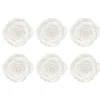 Amore Forever Rose Heads Pack 6 White (5-6cmD)