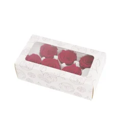 Amore Forever Rose Heads Pack 6 Hot Pink (5-6cmD)