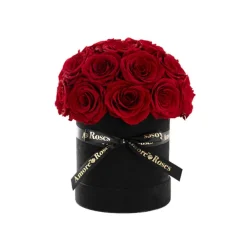 Amore Forever Rose x24 Head Window Box Red (28x33cmH)