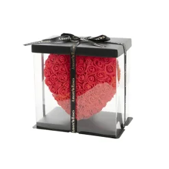 Amore Rose Love Heart Red (20cmH)