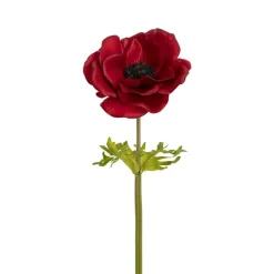 Anemone Flower Stem Red (14cmDx57cmH)