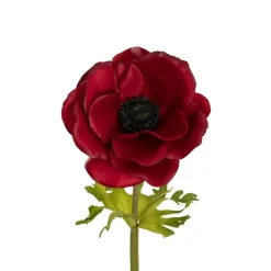Anemone Flower Stem Red (14cmDx57cmH)