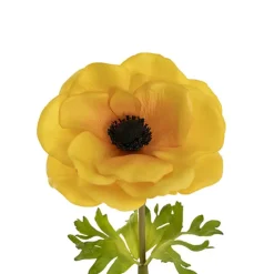 Anemone Flower Stem Yellow (14cmDx57cmH)