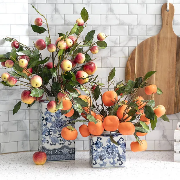 Apple Branch Spray Red (70cmH)