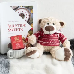 Archie the Arctic Bear w Hoodie Brown (25cmH)