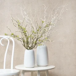 Artificial Curly Twig Branch White (112cmH)