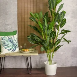 Artificial Dieffenbachia Potted Plant Green (150cmH)