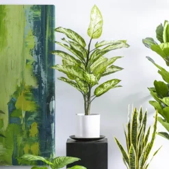 Artificial Dieffenbachia Potted Plant Real Touch (90cmH)