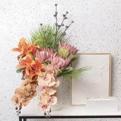 Artificial Eucalyptus Seed Pod Twig Spray Brown (86cmH)