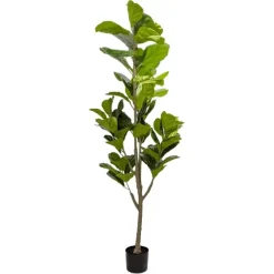 Artificial Fiddle Leaf Tree Potted Green (180cmH)
