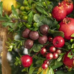 Artificial Fig Bouquet Burgundy (33cmH)