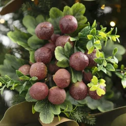 Artificial Fig Bouquet Burgundy (33cmH)