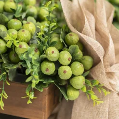 Artificial Fig Bouquet Green (33cmH)