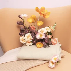 Artificial Fig Spray Wine (48cmH)