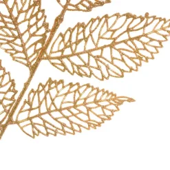 Artificial Glitter Leaf Spray Rose Gold (76cmH)