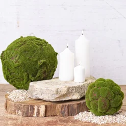 Artificial Moss Ball Green (15cmD)