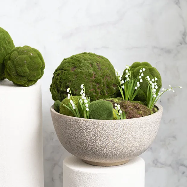 Artificial Moss Ball Green (25cmD)