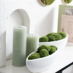 Artificial Moss Rocks Pack 12 Green Assorted Sizes