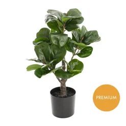 Artificial Potted Real Touch Fiddle Tree Green (50cmH)