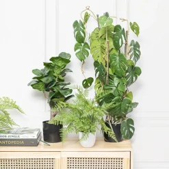 Artificial Potted Real Touch Fiddle Tree Green (50cmH)