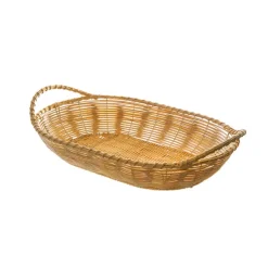 Artificial Rattan Tray Oval Natural (29.5X18.5X6cm)