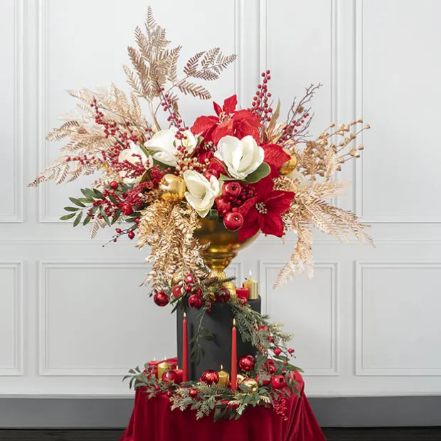 Artificial Vine Spray Red (76cmH)