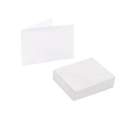Artisan Folded Card & Envelope Blank White Pack 25(6.5x10cm)