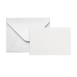 Artisan Folded Card & Envelope Blank White Pack 25(6.5x10cm)