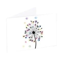 Artisan Gift Card & Envelope Dandelion Fun Pk25(10x6.5cmH)